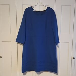 Talbots Royal Blue 3/4 Sleeve Dress